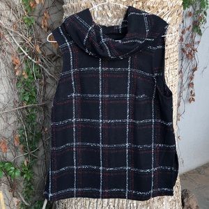 BCBGENERATION Plaid Turtleneck Top | S